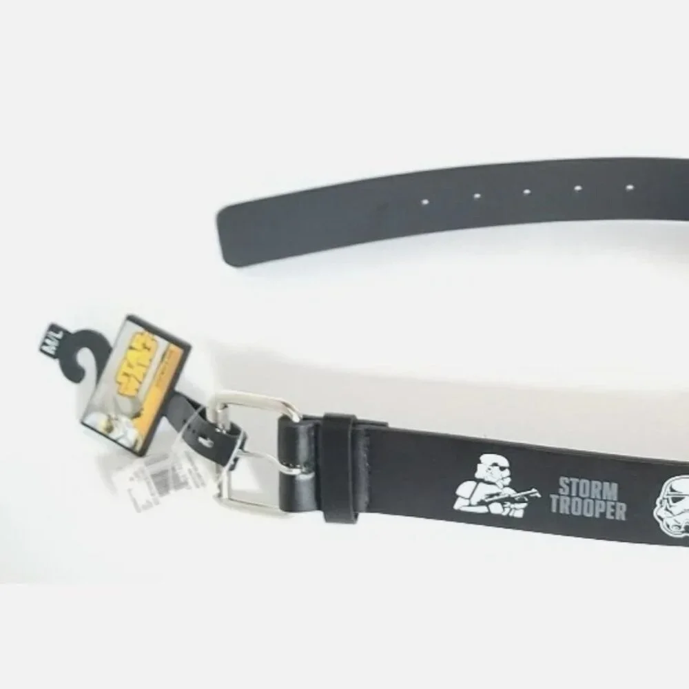 Star Wars Storm Trooper Children's Belt Black New with Tag/Hanger Disney M/L